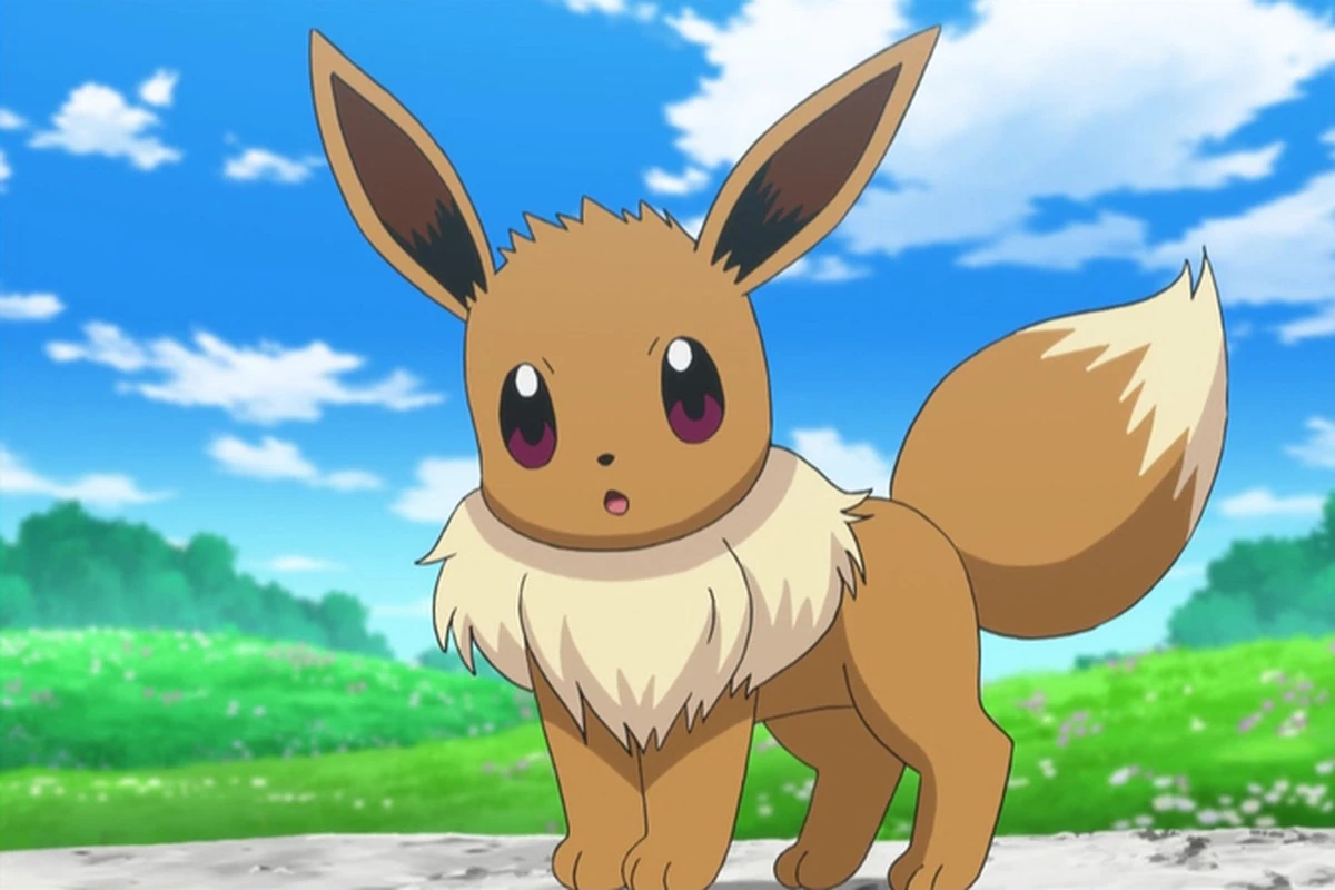 A cute eevee pokemon
